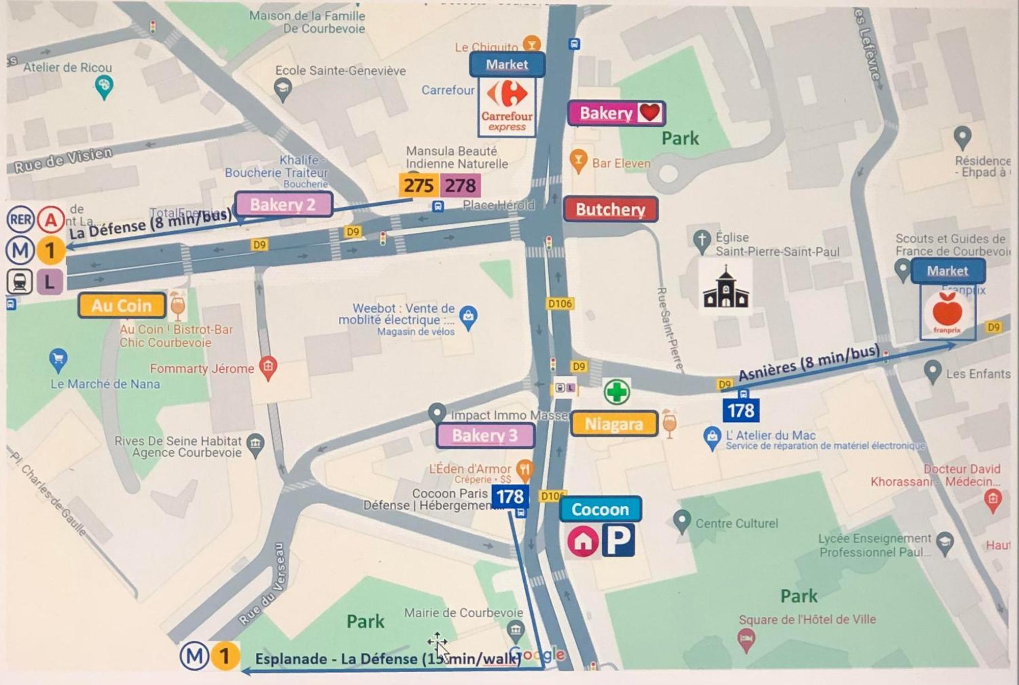 Apartmán Cocoon Paris La Defense Courbevoie Exteriér fotografie